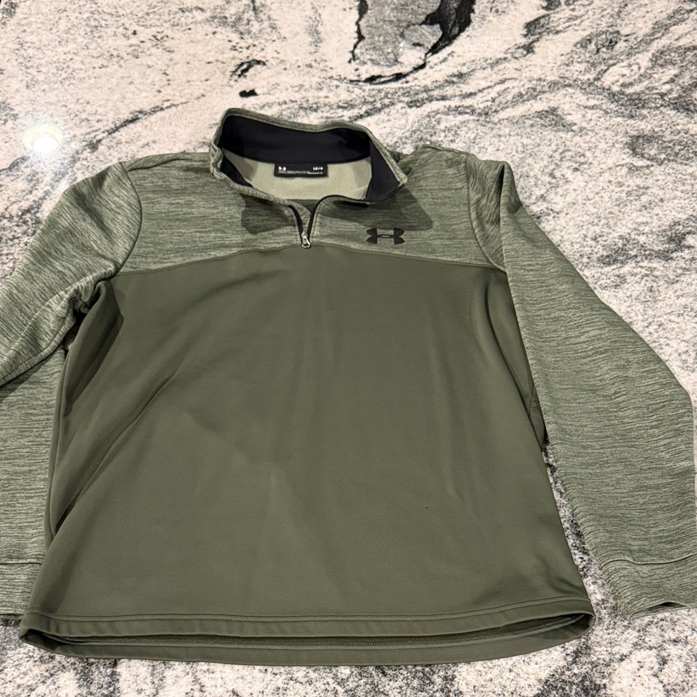 Under Armour Men's Olive Zip-Up Sweater